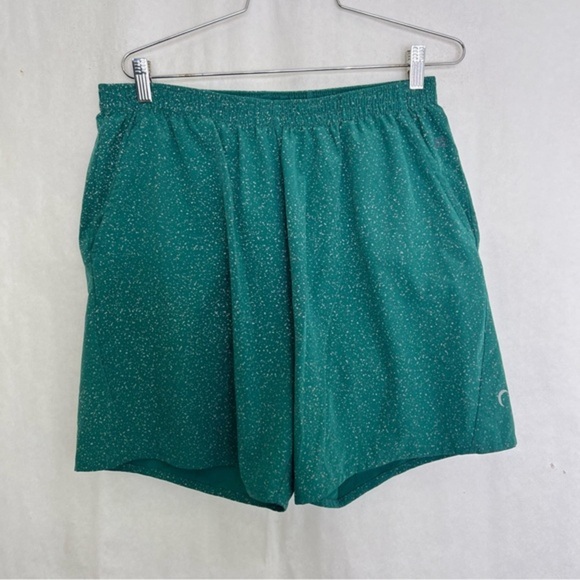 ZYIA Other - 5/$25 Zyia Active Shorts Mens XL Teal Green Speckle Lined 2 In 1 Running 7 Inch